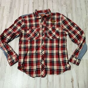 Plaid Button-Up Shirt - Rolling Paper Large